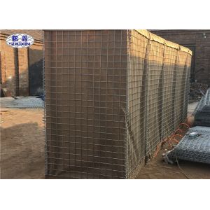 Galvanized Wire Mesh 4mm Hesco Bastion Wall For Defensive