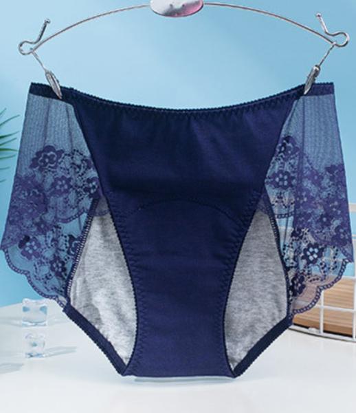 Women Safety Lace Menstrual Female Physiological Underwear Three-Layer Seamless
