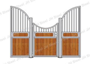 China European Style Horse Stall Fronts Hot Dip Galvanized With Swing Feeder factory