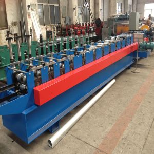 China Steel Downspout Roll Forming Machine 330 Mm Feeding Width 70 Mm Shaft Diameter factory