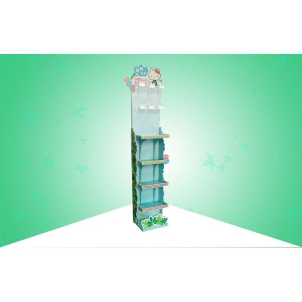 China Eye Catching POS Cardboard Display Stands Presenting Mosquito Repellent With Hooks factory