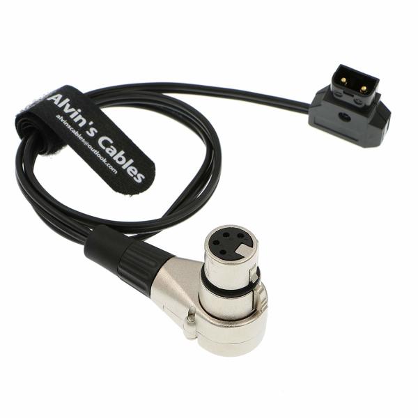 Alvin's Cables Luxury D Tap to XLR 4 Pin Female Right Angle Power Cable for ARRI
