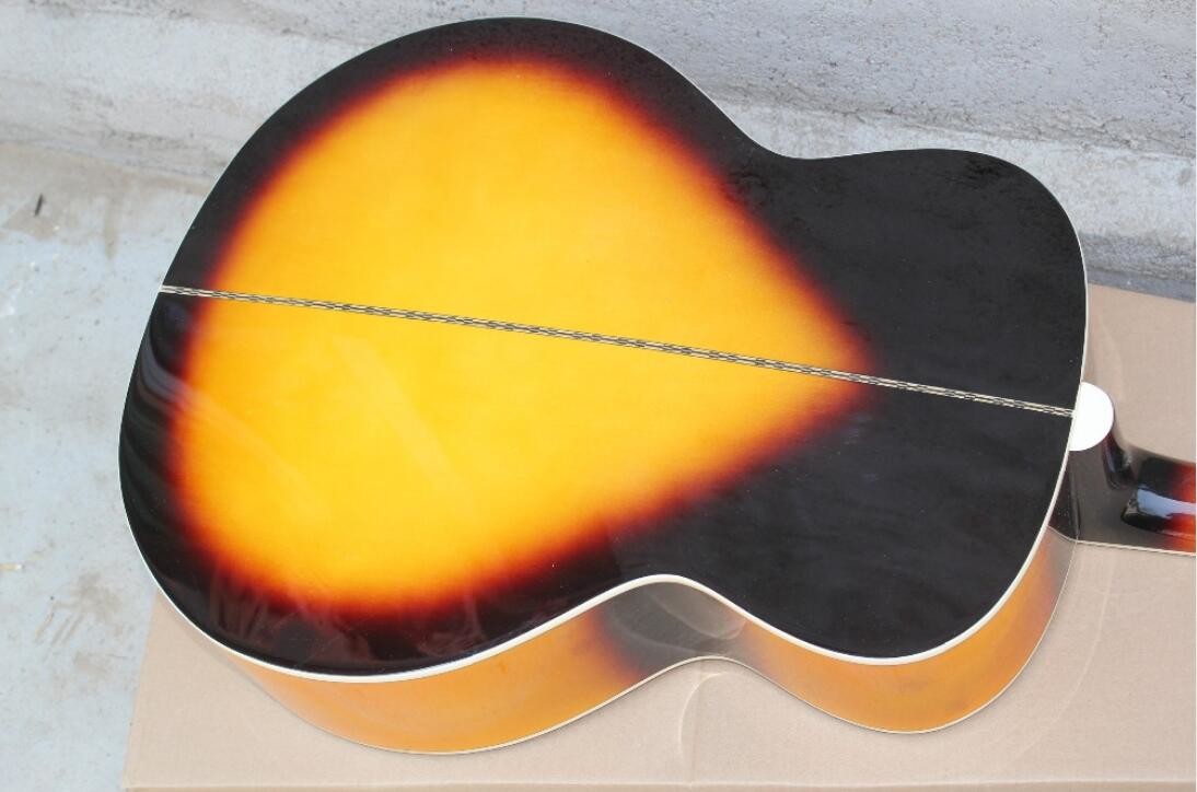 2018 New Left handed G200 acoustic guitar celluloid binding GB lefty GB200 electric acoustic guitar