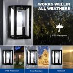 ROHS Bright Outdoor Solar Garden Wall Light IP68 Cold White