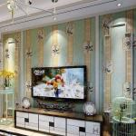 Study Room Decorative Wallcovering Chinese Factory Nature Suede Wallpaper 0.53