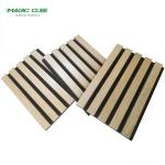 Oak MDF Wood Polyester Felt Acoustic Wall Sound Insulation Panel with Melamine