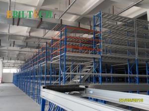 China Q235 Prefabricated Mezzanine Racking System , Industrial Storage Mezzanine Platforms factory