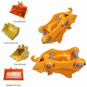 China Zhonghe Manual Quick Coupler For Mini Excavator , Pin Grabber Excavator Quick Hitch factory