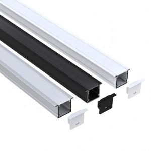 China V Shape Recessed Aluminium Extrusion For LED Strip Black Silver white color factory