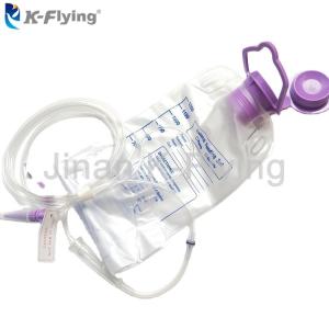 China Disposable Medical Consumable Products 1200ml PVC Enternal Medical Feeding Bag factory