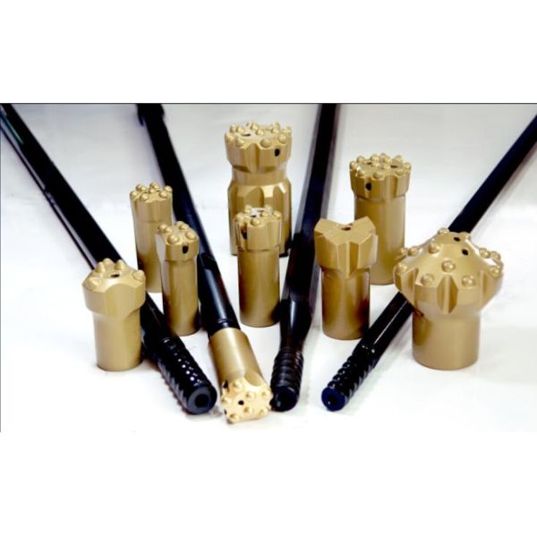 China Blast Hole Threaded Drill Rod R32 / R38 / T38 / T45 / T51 for Rock Drilling Machine factory