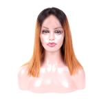 Natural Looking Virgin Hair Lace Wigs , Silk Straight Human Hair Lace Front Wigs