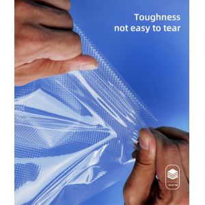 11 X 16ft Roll 6 Pack Embossed Vacuum Sealer Bags For Food Storage