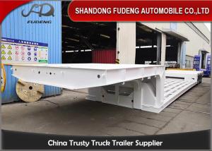 China 13*3*1.65m 6 Axles Steel 100T Hydraulic Low Bed Trailer factory