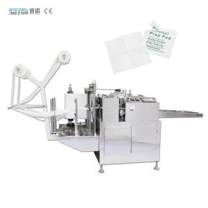 China Wet Tissue Non Woven Alcohol Pad Making Machine Alcohol Swab Packing Machinery factory
