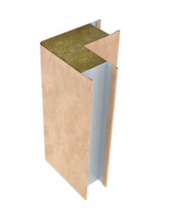 China Mineral Wool Honeycomb Insulated Sandwich Panel Wall Cladding 500mm factory