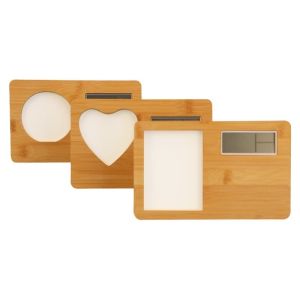 DIY Blank Desktop Sublimation Wooden Photo Frame Digital Clock