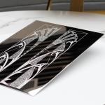 Color Stainless Steel Etching Plate For Elevator Decoration Or Luxury Doors