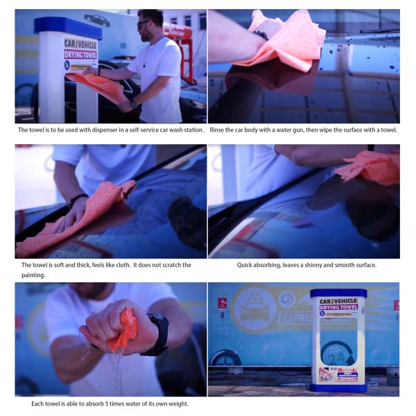 Polypropylene Meltblown Car Drying Towel - High Absorbency Reusable Wipes