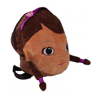 Crystal Velboa Kids Plush Backpack Embroidery / Print Logo Mini Size