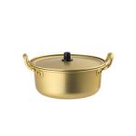Korean Cookware Kitchen Gold Instant Noodle Pot Home Stock Pot Small Pan