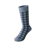 custom socks ,design socks, logo socks,Mens Grid Pattern Dress Socks