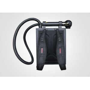 China 100w Laser Rust Remover Backpack Pulsed Laser Cleaning Machine Rust Paint Oil Dust Removal Air Cooled Laser Cleaning Gun factory