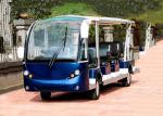 Blue Electric Sightseeing Bus Trojan Battery Powered Electric Tour Bus