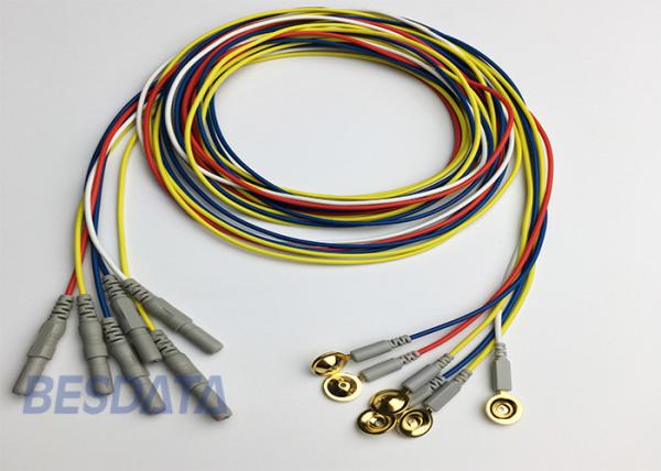 BCI Researcher EEG Electrode Cap Used Multicolor Coated Gold EEG Electrodes Din