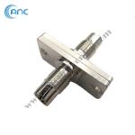 DIN To DIN Simplex Fiber Optic Adapters Singlemode Multimode Metal Body 0.2dB