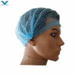 Double Elastic Nonwoven PP Clip Strip Bouffant Hairnet Mob Cap for Head Hair