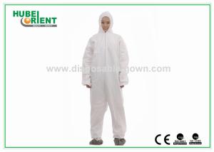 China Workwear Non-Woven Type 5 Disposable Coverall With Hood And Feetcover For Protect Body factory