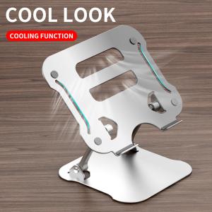 China 3mm Thickness Rubber Aluminum Alloy Ergonomic Notebook Stand 895g factory