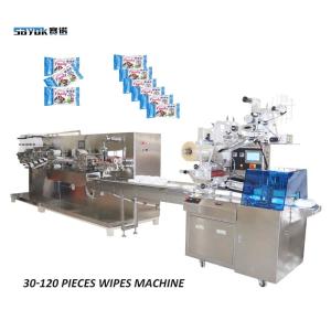 China PLC Control Wipe Production Line With 0.6Mpa Air Pressure factory