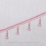 Handmade fashionable chain beads lace tassels fringes for curtain/sofa/pillow