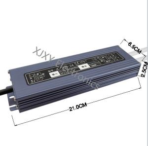 China Aluminum Shell IP67 12V / 24V 200w LED Driver ultra small factory