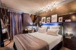 Zimbabwe hotel style apartment bedroom furniture of fabric bed with nighstand
