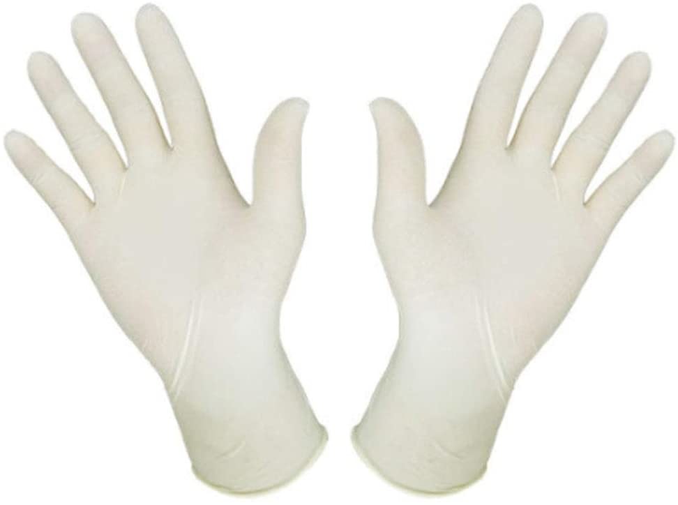 CE FDA EN455-2 Certificate White Latex Glove Lightly Powdered 3mm Thickness