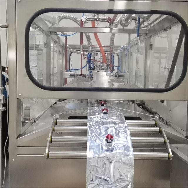 Full Automatic Aseptic BIB Filler For 2L/10L/20L Continuous Bag In Box Juice/Milk/Oil Filling Machine With PLC