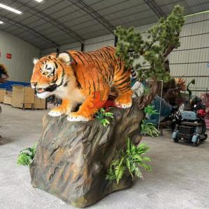 China Theme Park Realistic Animatronic Life Size Tiger Customized factory