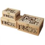 Custom Logo Natural Wooden Gift Packaging Box Engraved Sustainable
