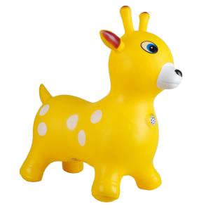 China Inflatable 6 Inch Bouncy Giraffe Hopper Animals Anti Slipping factory