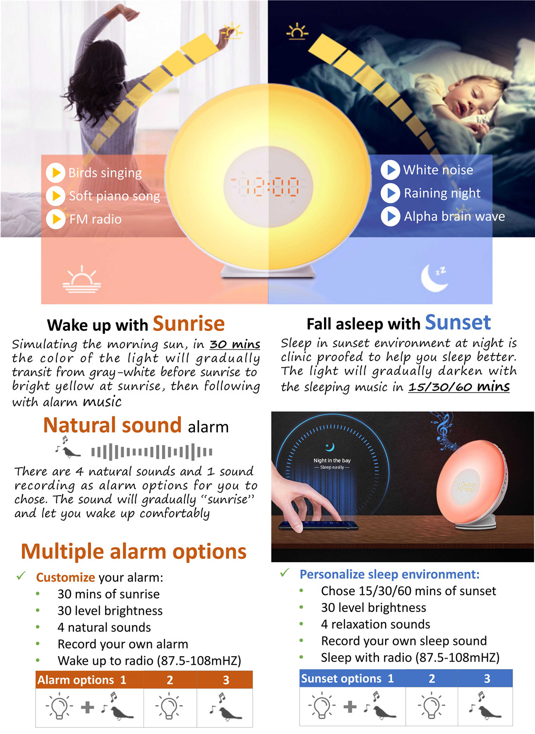 Wake Up Light(JW-2011C)