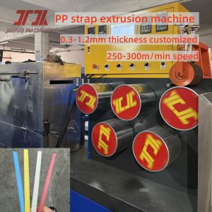 5-19mm Pp Belt Strap Making Machine with PLC control and 250-300m/min running