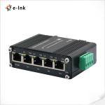 Industrial 4 Port 10/100/1000T 802.3at PoE Switch plus 1 Port Gigabit RJ45