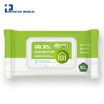 Custom 50gsm premium 80 sheets eco household cleaning wet wipes