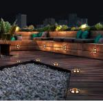 Aluminum Wireless Solar Deck Light Weather Resistant Marine Dock High Bearing