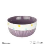 Colorful Ceramic Cereal Bowls 6 Inch For Cafe / Restaurant Microwave Safe