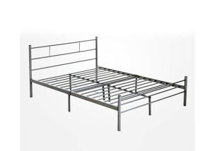 China 15.5kg 191x137cm Metal Double Bed With Headboard factory