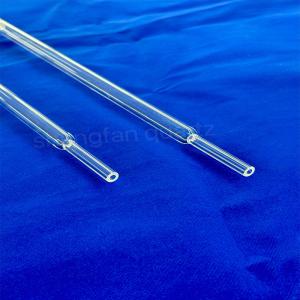 China Transparent Polished Quartz Glass Tube Products Sand Core Pipe factory